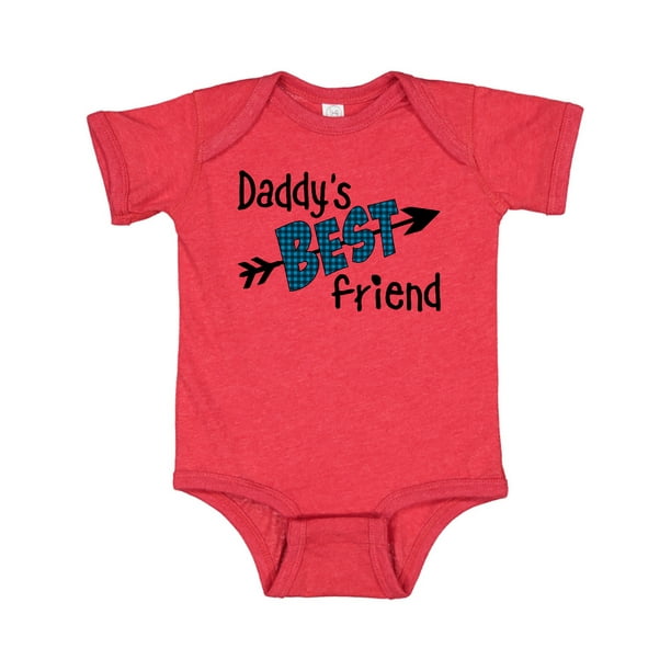 inktastic Daddys Best Friend Arrow and Plaid Letters Infant Creeper 